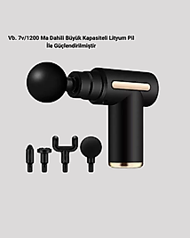 Şarjlı Kas Masaj Cihazı 6 Seviye 4 Başlık UCZZZLF6140-1