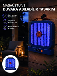 Taşınabilir Şarjlı Sivrisinek Öldürücü UV Işıklı Mavi Model