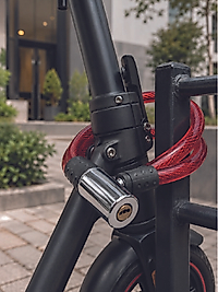 Metal Başlıklı Dayanıklı Bisiklet ve Scooter Güvenlik Kilidi