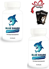 BLUE SHARK GİNSENGLİ EPİMEDYUMLU ERKEKLERE IÇİN 20'Lİ X 2 ADET + KAYGANLAŞTIRICIYLA