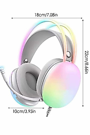 Kulak Üstü Bluetooth Kulaklık RGB Aydınlatmalı UCZZZPG580KULAKLIKKKKKKK5