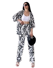 Alt Üst Takım Kimono- Desenli