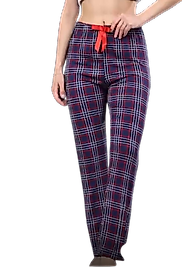 Pijama Altı Modal  Ring Viskon Kumaş-Ekose Desenli