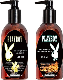 PLAYBOY MASSAGE OİL WARMİNG AND VANİLLA FRAGRANCES 120 ML ISITICILI VE VANİLYA KOKULU VÜCUT MASAJ YAGLARI