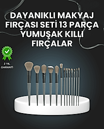 13'lü Fiber Kıllı Yumuşak Makyaj Fırçası Seti Taşınabilir ve Ergonomik Tasarım
