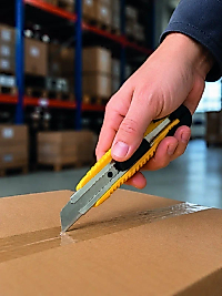 Metal Gövdeli 5’li Falçata Seti Profesyonel Maket Bıçağı Karton Koli  Kesici