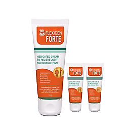 FLEXİGEN FORTE PAİNCREAM 3 ADET KARAKAFES KÖKÜ ZENCEFİL AT KESADETSİ VE KAPSAİSİNLİ VÜCUT MASAJKREMİ 75ML TÜP