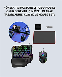 Android Uyumlu Klavye Mouse Oyun Seti – Gecikmesiz Bağlantı, Tak-Çalıştır Özellikli