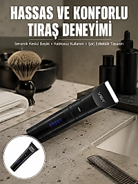 Suya Dayanıklı Tıraş Makinesi – Hassas Paslanmaz Çelik ve Titanyum Bıçak Yeni Nesil