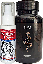 BİGBOOST 50 ML ERKEK UZUN-KALIN-SERT- BAKIM KREMİ 50 ML + SİYAHKOBRA 60LI ERKEĞE