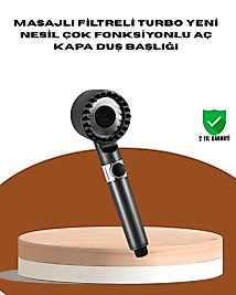 Masaj Fonksiyonlu Filtreli Duş Başlığı Dayanıklı Yapı