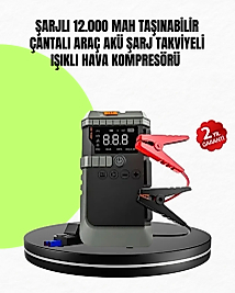 4’ü 1 Arada Powerbank Özellikli Araç Akü Şarj Takviye Cihazı