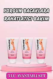 VARİKOSTOP CREAM BACAK ONARIM BAKIM KREMİ 50 ML X 3 ADET