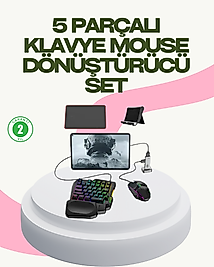 Rekabetçi Mobil Oyun Aksesuarı | Klavye + Mouse + Hızlı Dönüştürücü