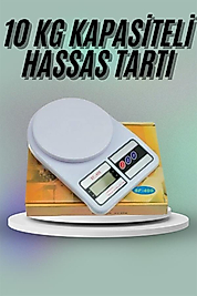 Dijital Mutfak Tartısı 10 Kg Kapasiteli 1 Gram Hassasiyet