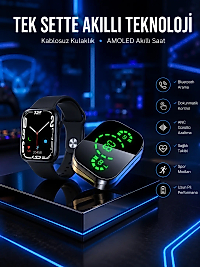 Dokunmatik Akıllı Saat Yeni Nesil Kulaklık Kampanyası ANC Özelliği Yüksek Ses Kaliteli