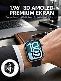RS12 PRO+ 2025 Serisi Özel Üretim Full Ekranlı Akıllı Saat – Nabız ve Uyku Takibi, Bluetooth Arama, Garantili, Güçlü Batarya