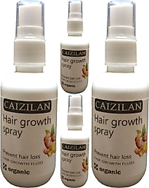CAİZİLAN HAİR GROWTH SPRAY 4 ADET ZENCEFİL ÖZLÜ SAÇA BOYUT SPREYİ 50 ML