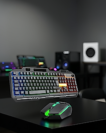 RGB Işıklı Mekanik Gaming Klavye Seti UCZZZPG8018KLAVYEEEEE2
