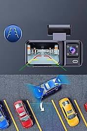 Ön ve Arka Kameralı 2 İnç 1080P Full HD DVR Araç İçi Ekran