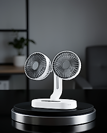 USB Şarjlı Çift Kafalı Vantilatör XUCZZZSP01FAN-1