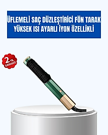 Ayarlanabilir Isı Kontrollü Saç Şekillendirme Seti – Tüm Saç Tipleri İçin Uygun