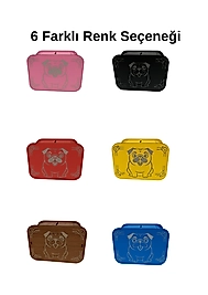 Köpek Kumbara - Ağaç işleme -Ceviz Ağacı-Mavi