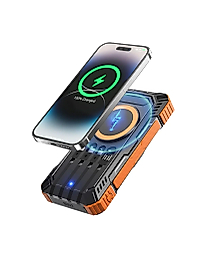20000 mAh Solar Powerbank Kablosuz Şarj Özellikli Kamp ve Seyahat İçin Taşınabilir Güç Kaynağı