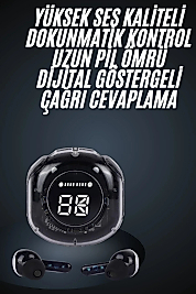 Ultrapods Led Göstergeli Oyuncu Kulaklığı ANC Destekli Bluetooth 5.3