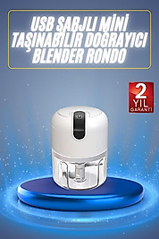 Taşınabilir USB Şarjlı Rondo Blender 250 ML UUCZZZHS24DOĞRAYICIIIIII1