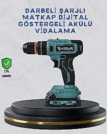 Çift Bataryalı Şarjlı Matkap Dijital Ekranlı Set