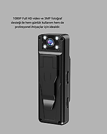 Mini Kamera 180° Döner Lens 1080P Full HD XUCZZZL13VÜCUTKAMERASI-3