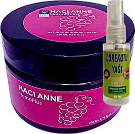 SÜPER HEMOPLUS HACI ANNE BAKIM KREMİ 200 ML + ÇÖREK OTU YAĞI 30 ML