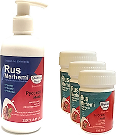 HİNTOHU TÜY DÖKÜCÜ AZALTICI RUS MERHEMİ 250 ML 1 ADET + GENİTAL BÖLGE MERHEMİ 50 ML 3 ADET