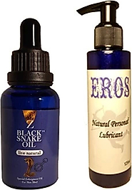 EROS HİNTOHU BLACK SNAKE ERKEKLER İÇİN FOR MEN + EROS NATURAL PERSONAL LUBRİCANT 125 ML