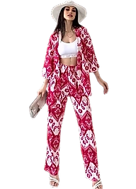 Alt Üst Takım Kimono- Desenli