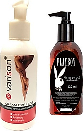 VARİSON VARİCOSE VEİN DEFENSE CREAM +PLAYBOY MASAJ YAĞI