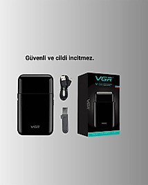 USB Şarjlı Traş Makinesi – Piston + Ağ Başlık, 600 mAh Batarya