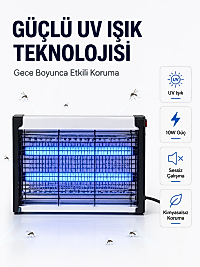 Elektrikli UV Böcek ve Sivrisinek Öldürücü Restoran, Kafe ve Ev Kullanımına Uygun