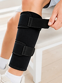 Alt Baldır Destekliği Çift Sabitleme Bantlı Ayarlanabilir Spor Baldırlığı