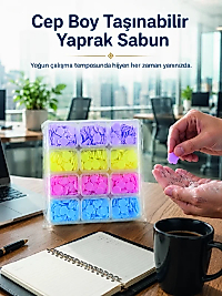 24 Adet Yaprak Sabun ile Pratik Hijyen