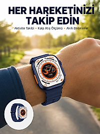 Ultra Akıllı Saat 2.05 İnç Büyük Ekran Bluetooth Aramalı IP67 Yeni Nesil