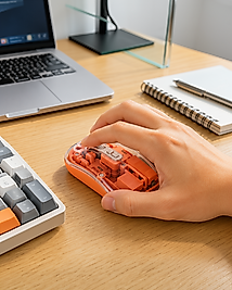Kablosuz Bluetooth Mouse Şık Şeffaf Gövde UCZZZM223MOUSETURUNCU-8