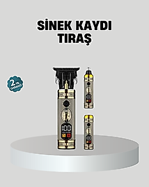 T Bıçaklı Profesyonel Saç ve Sakal Düzeltici – 8 Kılavuz Tarağı, 2’si 1 Arada Burun ve Sakal Trimmer