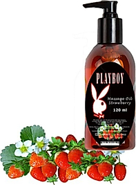 Playboy Strawberry Massage Oil 120 Ml Çilek Aromalı Vücut Masaj Yağı