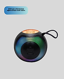 Bluetooth Hoparlör 1200mAh Pil 8 Saat Süre RGB Aydınlatmalı UCZZZP62SPEAKER-8