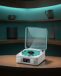 Gece Lambası Dijital Saatli Bluetooth Hoparlör XUUCZZZGRAMAFONSPEAKER-3