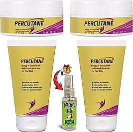 PERCUADET 2 ŞER ADET KAPSİKUM MEYVESİ OLEORESİNİ ARNİKA MONTANA ÇİÇEĞİ DULAVRATOTU KREMİ TÜP + KAVANOZ  50 ML + ÇÖREKOTU YAĞI