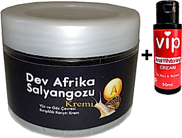 GİANT YAŞLANMAKARŞITI DEV AFRİKASALYANGOZU 100ML KREMİ + VİP ANALRENK AÇICIKREM 60 ML
