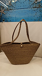 El Yapımı Örgü Omuz Çantası & Plaj Çantası Kaverengi